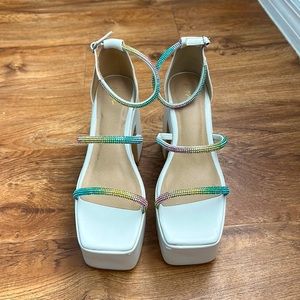 Lover Era Rainbow Rhinestone shoes